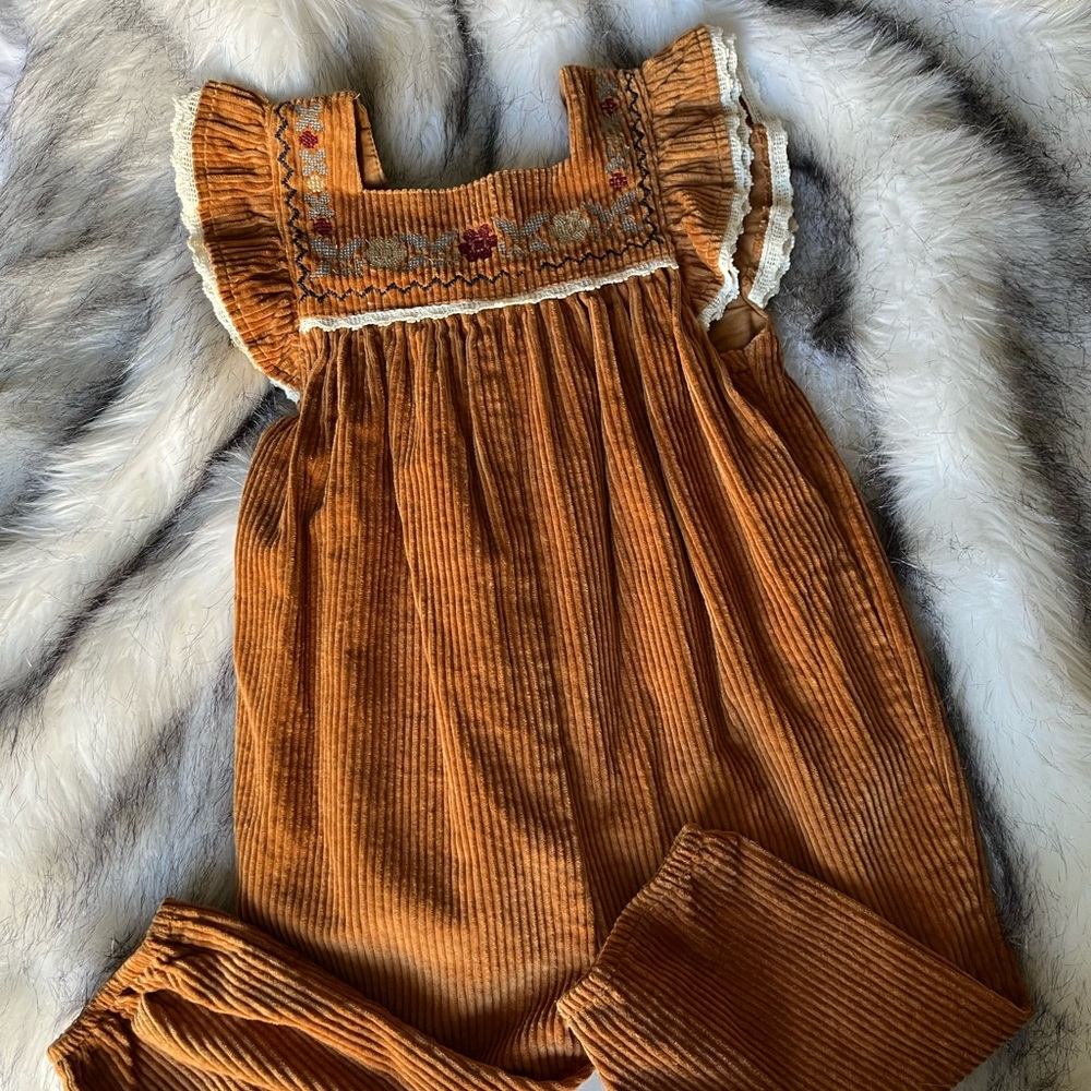 Zara Toddler Girl Corduroy Romper
